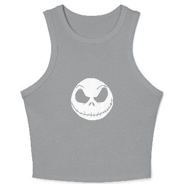 Discover disney nightmare bee christmas jack skellington face premium Baseball Jerseys Crop Tank Top