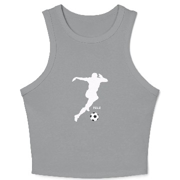 Discover Pele design - Football Player - Crop Tank Top