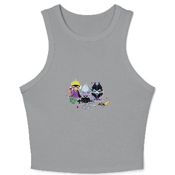 Discover Disney Villains Chibi Dont Call Us Cute Hawaiians Crop Tank Top