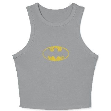 Discover DC Comics Batman Distressed Classic Logo Crop Tank Top