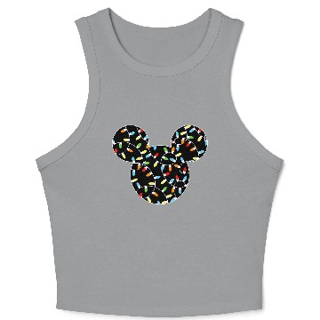 Discover Disney Mickey Holiday Lights Crop Tank Top
