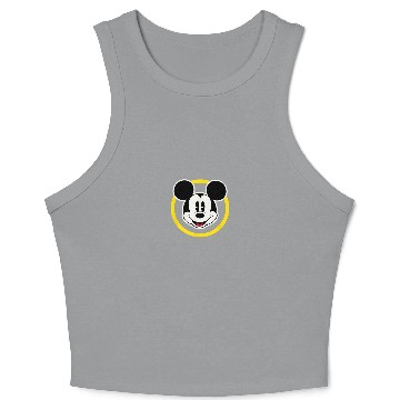 Discover Amazon Essentials Disney Smiling Mickey In Yello Crop Tank Top