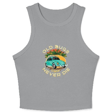 Discover Old Bugs Never Die Summer Retro Vintage Bug Beetle Baseball Jerseys Crop Tank Top