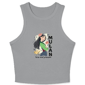 Discover Disney Princess Mulan Hero And Princess Baseball Jerseys Crop Tank Top