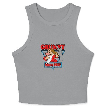 Discover Disneys Snow White Grumpy Since 1937 Triangle Graphic Crop Tank Top