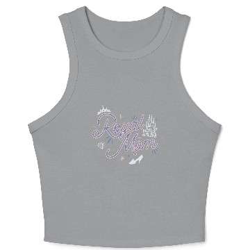 Discover Disney Princess Royal Mom Script Crop Tank Top