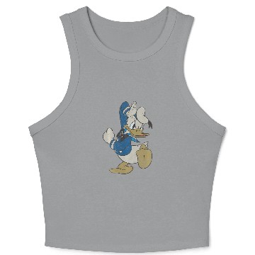 Discover Disney - Vintage Angry Donald Duck Hat Crop Tank Top