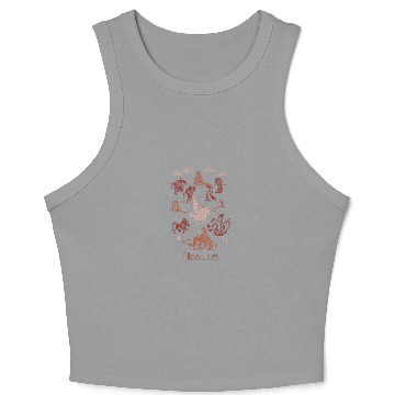 Discover Disney Hercules Titan Map Crop Tank Top