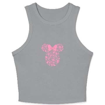 Discover Disney Minnie Mouse Pink Easter Crop Tank Top