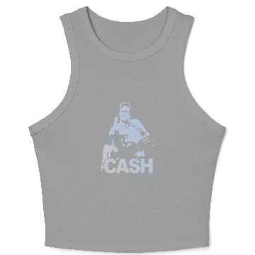 Discover Johnny Cash Finger Rock Band Crop Tank Top