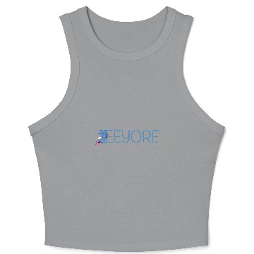 Discover Disney Winnie the Pooh Eeyore Classic Lettering Baseball Jerseys Crop Tank Top