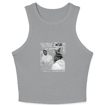 Discover Kendrick Lamar Vintage Crop Tank Top, FRONT, Kendrick Lamar