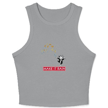 Discover Make it Rain Monopoly Crop Tank Top