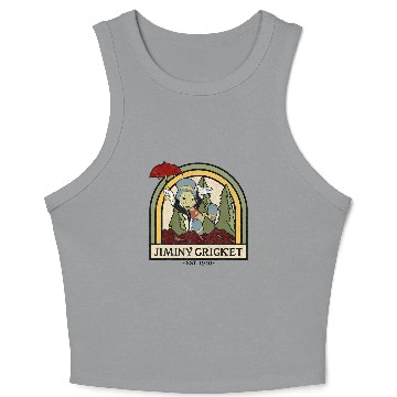 Discover Disney Pinocchio Jiminy Cricket Established 1940 Baseball Jerseys Crop Tank Top