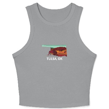 Discover Tulsa Oklahoma Crop Tank Top