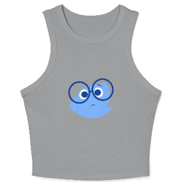 Discover Disney Pixar Inside Out Sad Face Halloween Baseball Jerseys Crop Tank Top