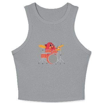 Discover Nyango Drummer Mascot Crop Tank Top