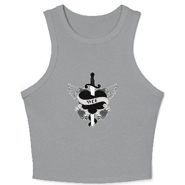 Discover Wednesday Addams Tattoo Crop Tank Top