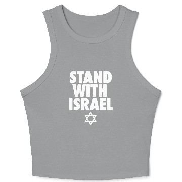 Discover Stand With Israel Crop Tank Top