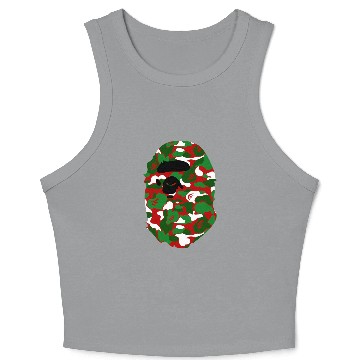 Discover A Bathing Ape Camo Big Ape Head 2016 Crop Tank Top