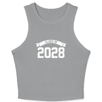 Discover Class of 2028 Novelty High School Elementary Crop Tank Top
