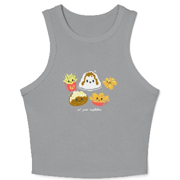 Discover Eat Your Vegetables Crop Tank Top