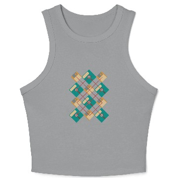 Discover Floppy Argyle Crop Tank Top