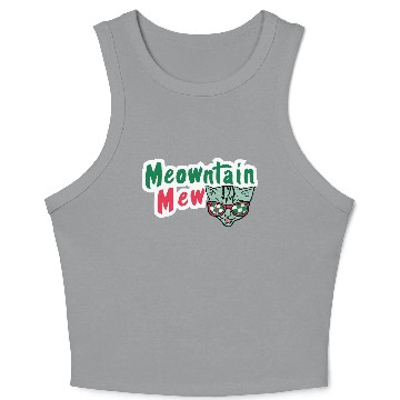 Discover Meowntain Mew Crop Tank Top