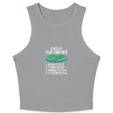 Discover Flat Earth Matters Conspiracies Conspiracy earther Crop Tank Top