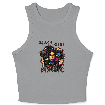 Discover History Month African Heritage Crop Tank Top Black Power Crop Tank Top