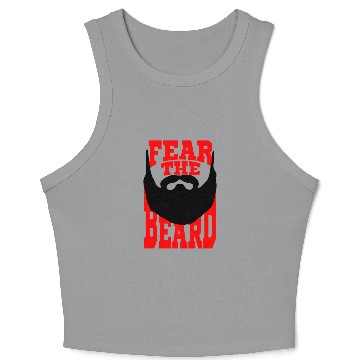 Discover Fear the Beard Crop Tank Top