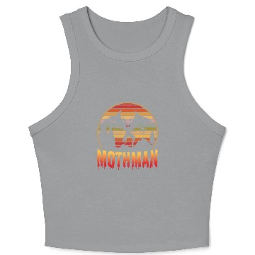 Discover Mothman Cryptid Vintage Sunset Crop Tank Top