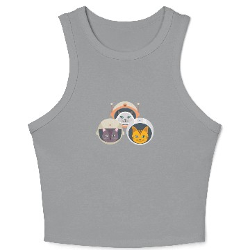 Discover Catstronauts Crop Tank Top Funny Cat Lover Crop Tank Top Crop Tank Top