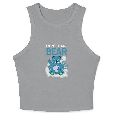Discover Don't Care Bear Weed Dope Crop Tank Top