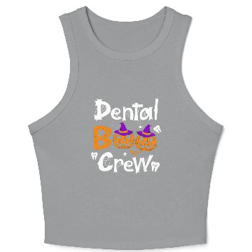 Discover Dental Boo Crew Halloween Crop Tank Top