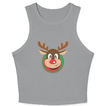 Discover reindeer Crop Tank Top