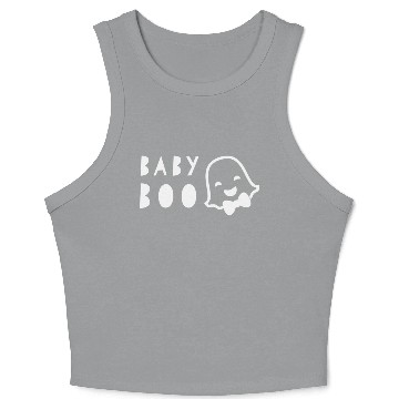 Discover Baby Boo Ghost Cool Funny Crop Tank Top