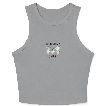 Discover Kindergarten Is On Point Funny Back To School Crop Tank Top