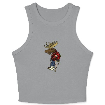 Discover Recovering Moose Crop Tank Top Crop Tank Top