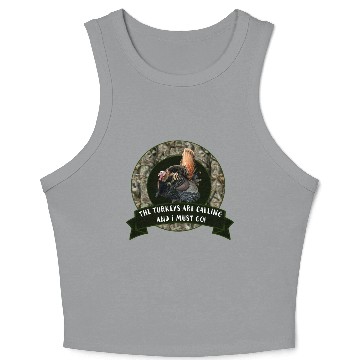 Discover Wild Turkey Hunting Quote Crop Tank Top
