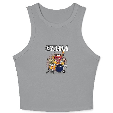 Discover ANIMAL DRUMMER TAMA DRUMS Crop Tank Top