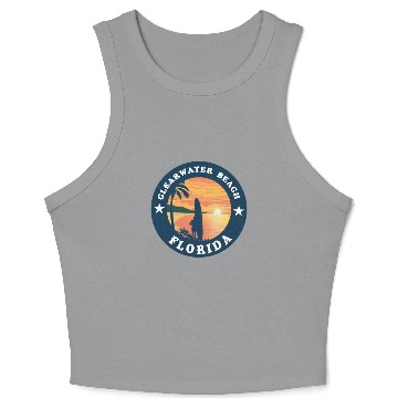 Discover Clearwater Beach Florida Crop Tank Top
