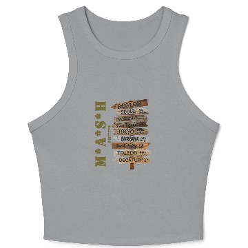 Discover MASH 4077th with Road Signs Crop Tank Top