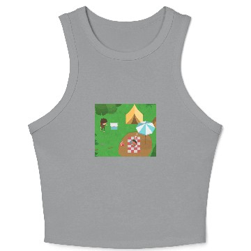 Discover Sneaky Sasquatch Picnic Crop Tank Top