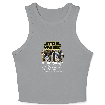 Discover Marvel Star War Anniversary Crop Tank Top