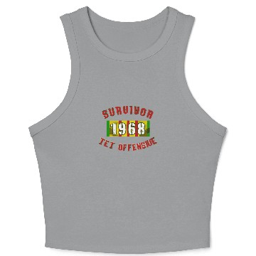 Discover 1968 Tet Offensive Survivor Crop Tank Top