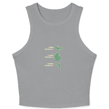 Discover Michigan Florida Peninsula Gift Crop Tank Top