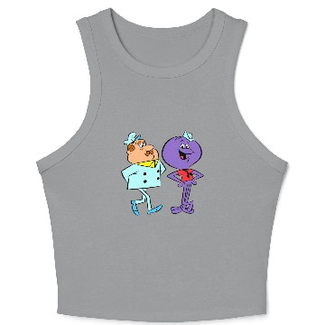 Discover Squiddly Diddly Secret Squirrel Show Hanna-Barbera Cartoon Crop Tank Top