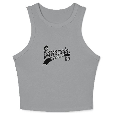 Discover 67 Barracuda - White Outline Crop Tank Top