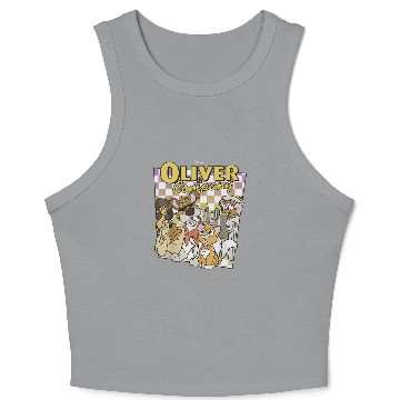 Discover Disney Oliver & Company Checkerboard Poster Crop Tank Top
